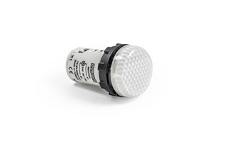 MB Series Plastic with LED 24V AC/DC White 22 mm Pilot